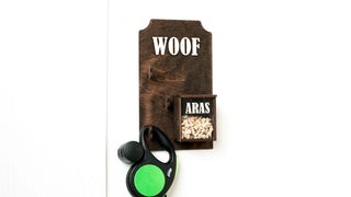 Dog Leash Holder - wood dog leash hanger