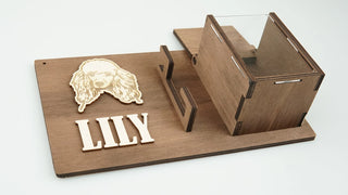 Custom wall treats and leash holder for dogs