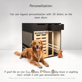 Personalized Dog House with Storage