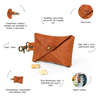 Personalized Leather Treat Bag
