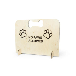 Personalized Freestanding Dog Patio Gate – No Drill Wooden Pet Barrier for Stairs