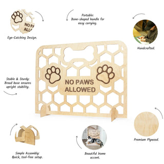 Wooden Dog Gate for Stairs