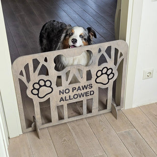 Freestanding Wooden Dog Gate