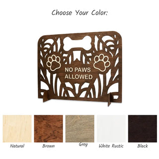 Personalized No Paws Allowed Dog Stair Gate